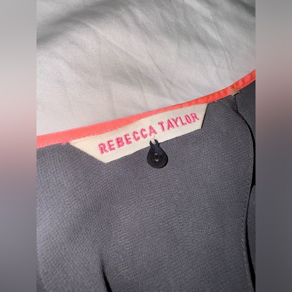 Rebecca Taylor Size 0 Gray Floral Dress - Picture 3 of 4